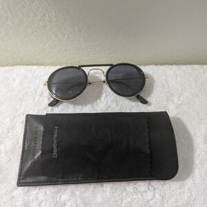 *FREE CASE+CLOTH* MEN'S BIKER-STYLE GOTH STEAMPUNK SUNGLASSES